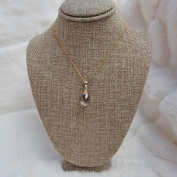 Champagne Mystic Quartz Necklace Crystal Gemstone - Picture 5 of 7